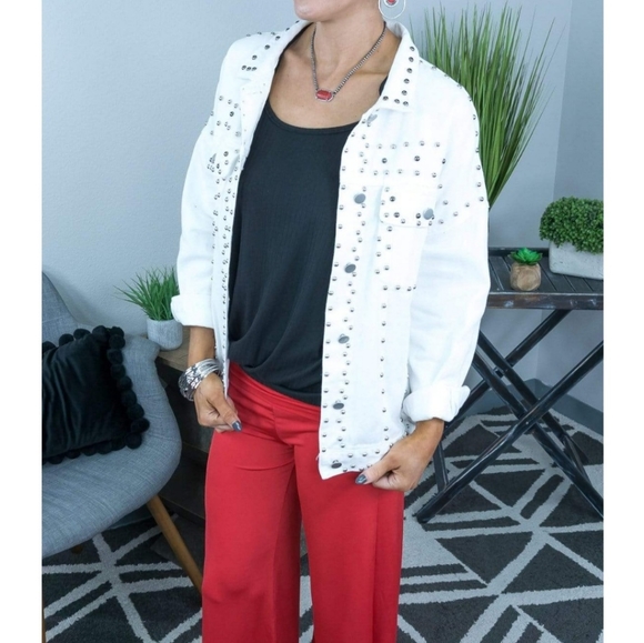 Bibi Boutique Brand studded Jean jacket - Picture 3 of 8